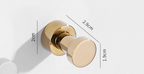 Self-Adhesive Solid Brass Wall Hook (Polished Chrome)