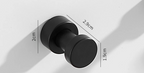Self-Adhesive Solid Brass Wall Hook (Polished Chrome)