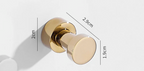 Self-Adhesive Solid Brass Wall Hook (Polished Chrome)