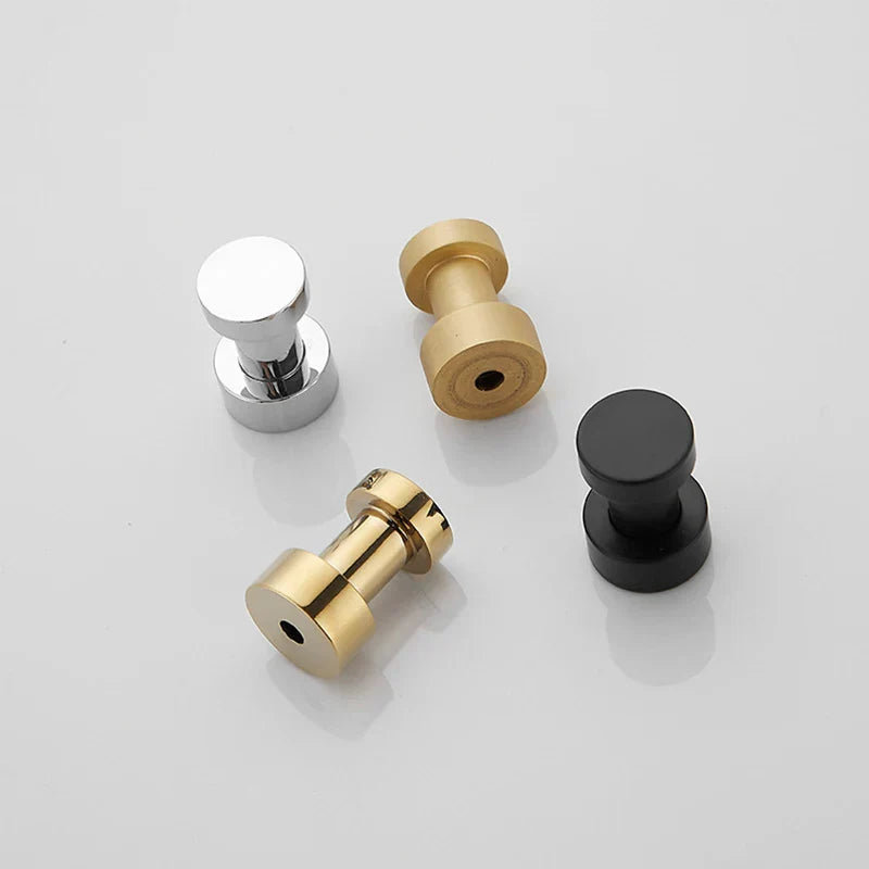 Self-Adhesive Solid Brass Wall Hook (Polished Chrome)