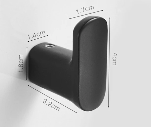 Self-Adhesive Solid Brass Wall Hook (Polished Chrome)