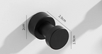 Self-Adhesive Solid Brass Wall Hook (Polished Chrome)
