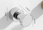 Self-Adhesive Solid Brass Wall Hook (Polished Chrome)