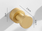 Self-Adhesive Solid Brass Wall Hook (Polished Chrome)