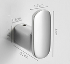 Self-Adhesive Solid Brass Wall Hook (Polished Chrome)