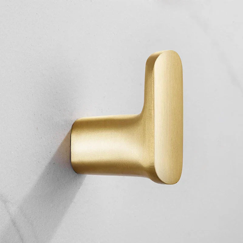 Self-Adhesive Solid Brass Wall Hook (Polished Chrome)