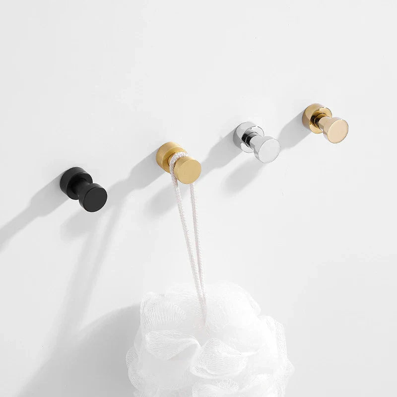 Self-Adhesive Solid Brass Wall Hook (Polished Chrome)