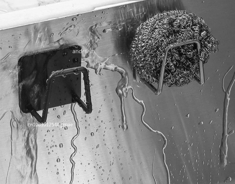 Self-Adhesive Stainless Steel Sink Sponge Holder