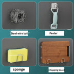 Self-Adhesive Stainless Steel Sink Sponge Holder