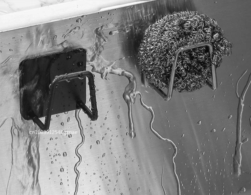Self-Adhesive Stainless Steel Sink Sponge Holder
