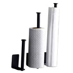 Self-Adhesive Stainless Steel Toilet Paper Holder (Extended Roll)