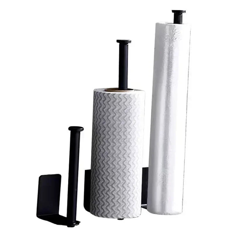 Self-Adhesive Stainless Steel Toilet Paper Holder (Extended Roll)