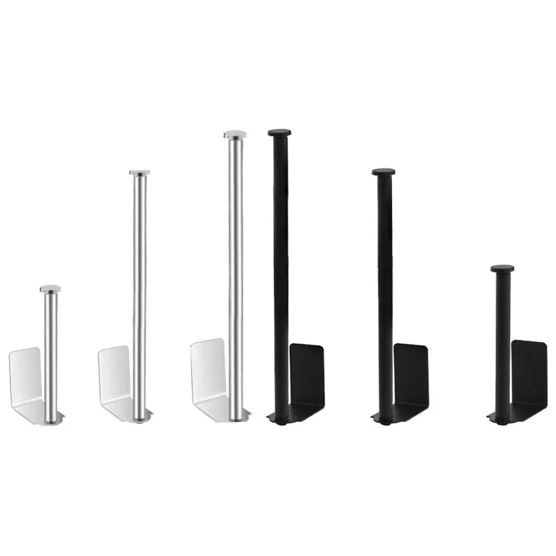 Self-Adhesive Stainless Steel Toilet Paper Holder (Extended Roll)