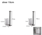 Self-Adhesive Stainless Steel Toilet Paper Holder (Extended Roll)