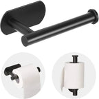 Self-Adhesive Stainless Steel Toilet Paper Holder (Extended Roll)