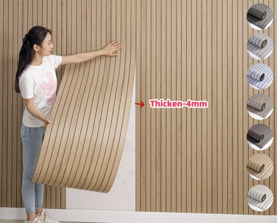 Self-Adhesive Water-Resistant 3D Foam Wall Panel