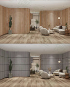 Self-Adhesive Water-Resistant 3D Foam Wall Panel