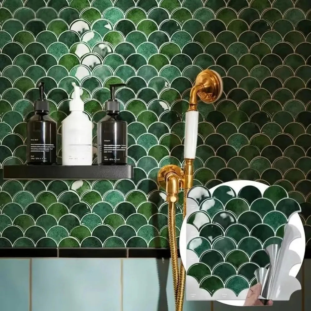 Self-Adhesive Waterproof & Heat-Resistant 3D Tile Decals