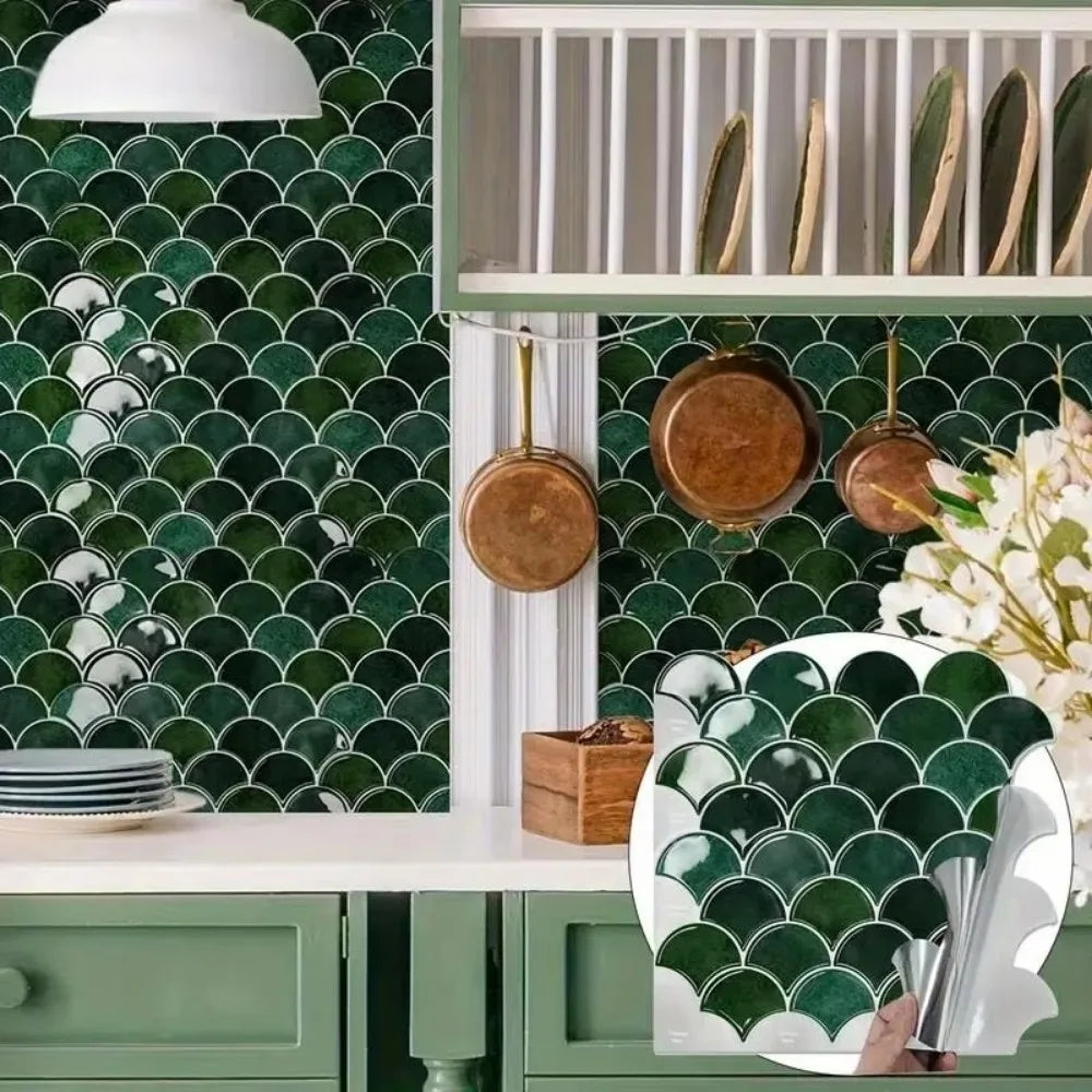 Self-Adhesive Waterproof & Heat-Resistant 3D Tile Decals