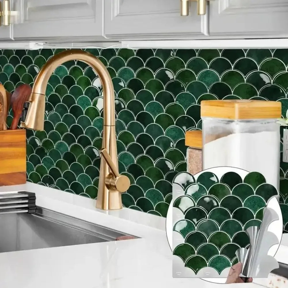 Self-Adhesive Waterproof & Heat-Resistant 3D Tile Decals