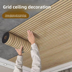 Self-Adhesive Waterproof PVC 3D Slat Wall Panel