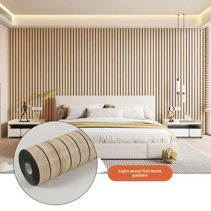 Self-Adhesive Waterproof PVC 3D Slat Wall Panel