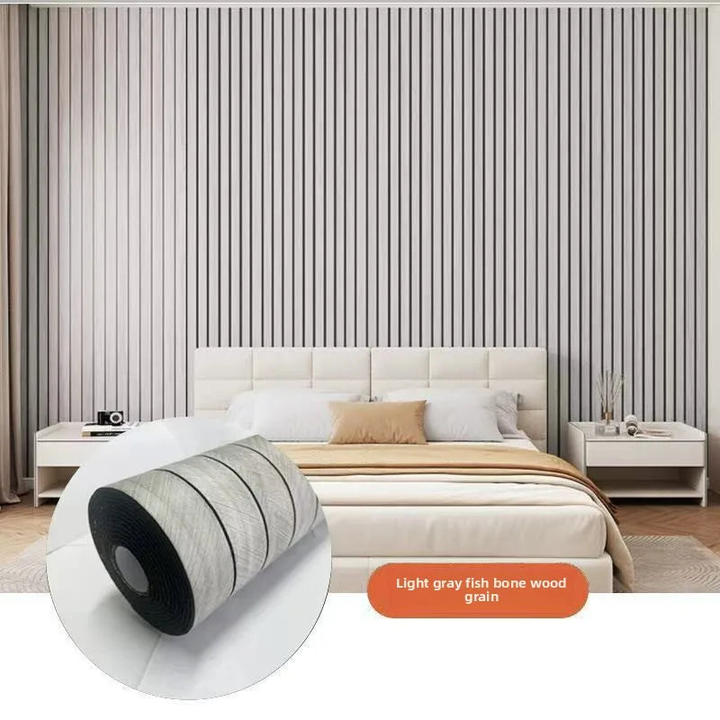 Self-Adhesive Waterproof PVC 3D Slat Wall Panel