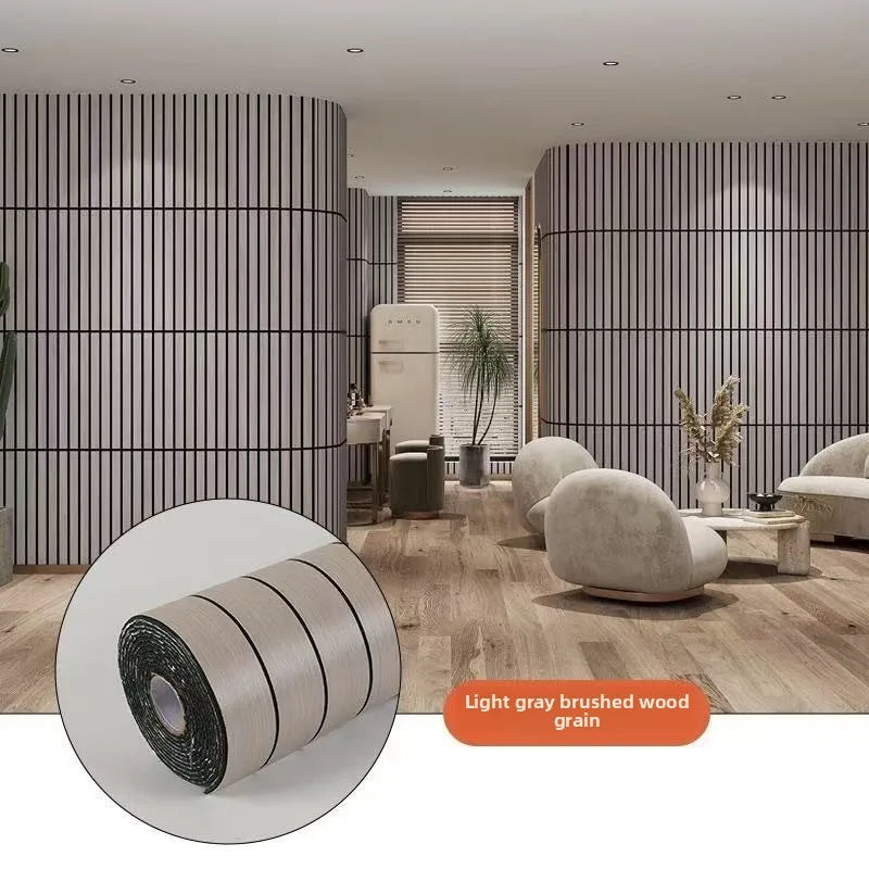 Self-Adhesive Waterproof PVC 3D Slat Wall Panel