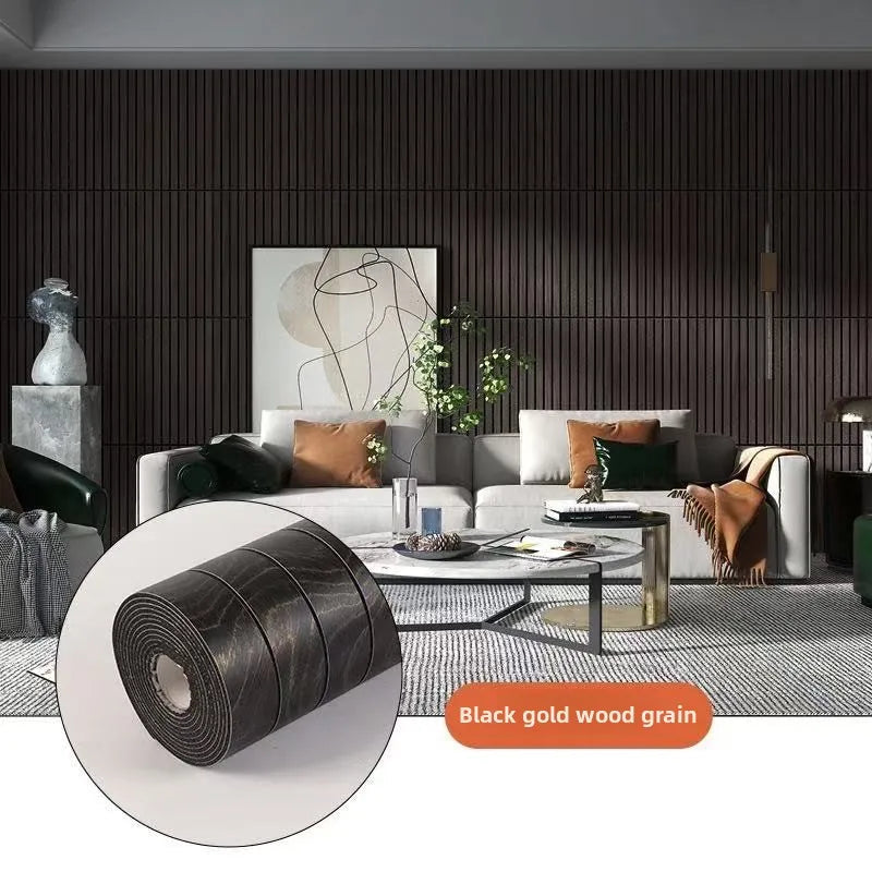 Self-Adhesive Waterproof PVC 3D Slat Wall Panel