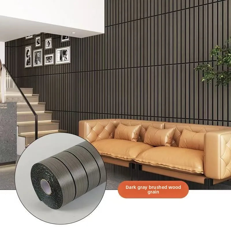 Self-Adhesive Waterproof PVC 3D Slat Wall Panel