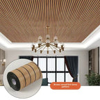 Self-Adhesive Waterproof PVC 3D Slat Wall Panel