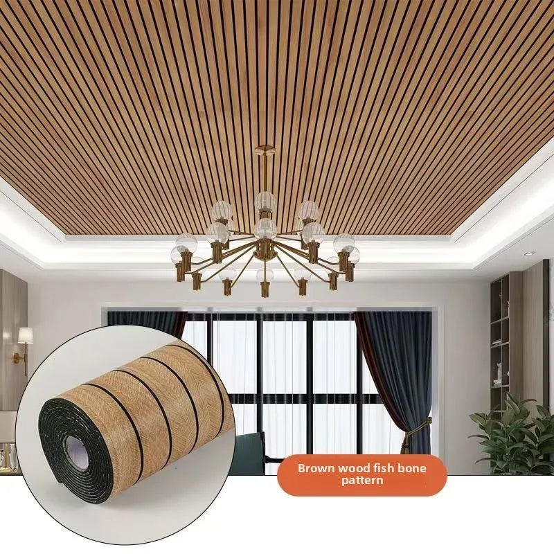 Self-Adhesive Waterproof PVC 3D Slat Wall Panel