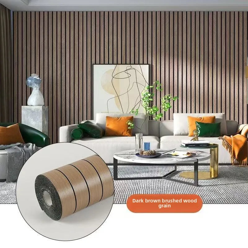 Self-Adhesive Waterproof PVC 3D Slat Wall Panel