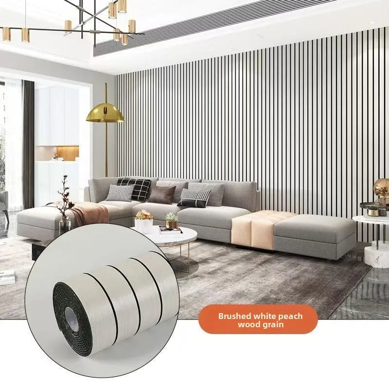 Self-Adhesive Waterproof PVC 3D Slat Wall Panel