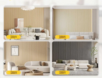 Self-Adhesive Waterproof PVC 3D Slat Wall Panel
