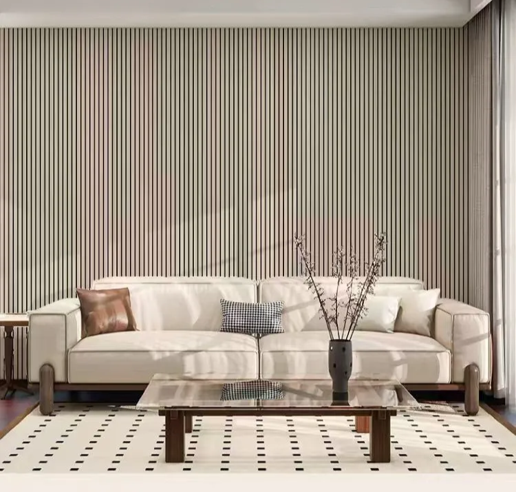 Self-Adhesive Waterproof PVC 3D Slat Wall Panel