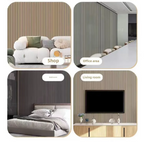 Self-Adhesive Waterproof PVC 3D Slat Wall Panel