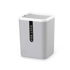 Shake-Cover Space-Saving Mini Desk Trash Can (Slim Cylinder)