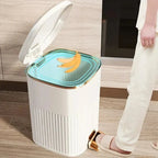 Silent Soft-Close & Odor-Sealing Step Trash Can