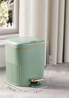 Silent Soft-Close & Odor-Sealing Step Trash Can