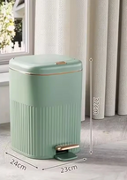Silent Soft-Close & Odor-Sealing Step Trash Can
