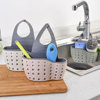 Silicone Adjustable Hanging Quick-Drain Sink Organizer