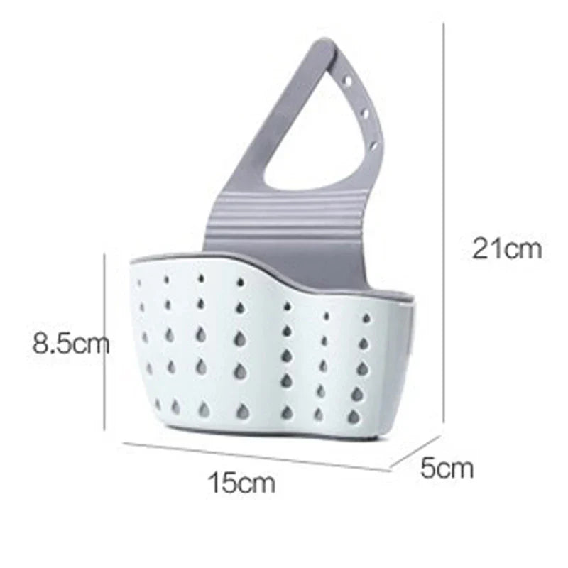 Silicone Adjustable Hanging Quick-Drain Sink Organizer