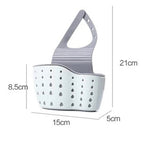 Silicone Adjustable Hanging Quick-Drain Sink Organizer