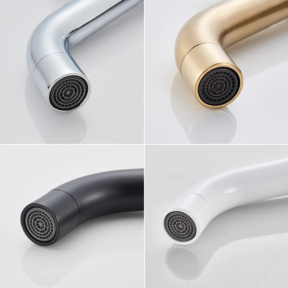 Single-Handle Ceramic Valve Basin Faucet (Single-Hole Deck-Mount)