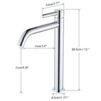 Single-Handle Ceramic Valve Basin Faucet (Single-Hole Deck-Mount)
