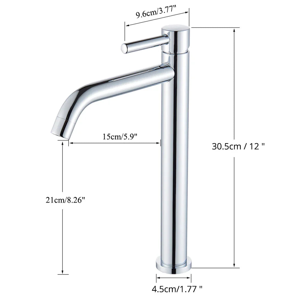 Single-Handle Ceramic Valve Basin Faucet (Single-Hole Deck-Mount)