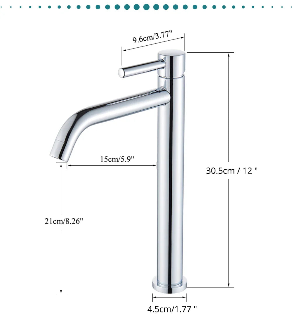 Single-Handle Ceramic Valve Basin Faucet (Single-Hole Deck-Mount)