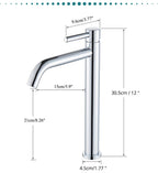 Single-Handle Ceramic Valve Basin Faucet (Single-Hole Deck-Mount)