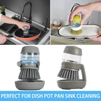 Soap-Dispensing Dish Brush & Faucet Filter (With Holder)